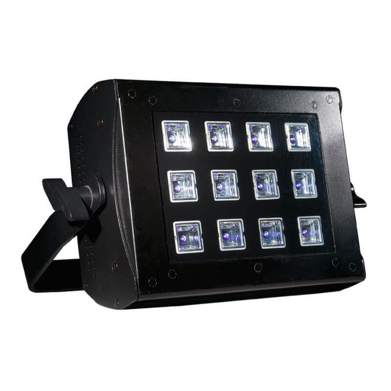 Adj uv flood 36 panel de luz negra de 12 leds de 3w